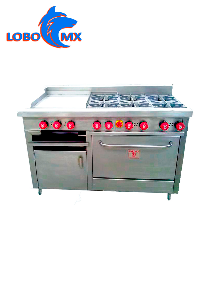 estufa todo en uno GRILL america lobo